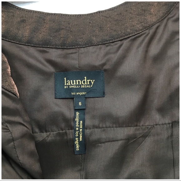 Shelli Segal Metallic Bronze Embellished Dress - Picture 6 of 8